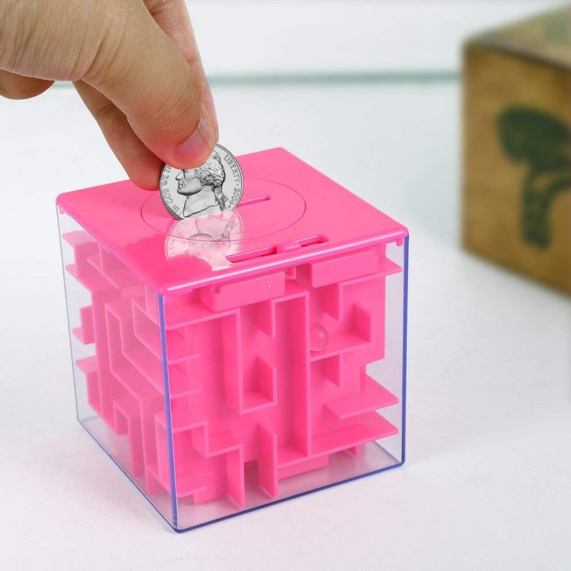 ThinkMax Money Maze Puzzle Box for Kids and Adults, Perfect Money Holder Maze Puzzle Gift Box (Pink) - Image 4